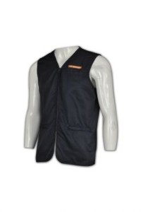 V040 訂做背心外套  自訂背心褸紙樣  訂購黑色背心褸點襯  男背心外套製作公司 